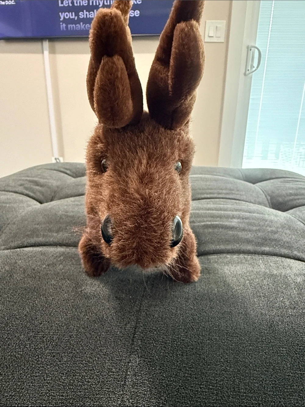 Vintage Plush Brown Moose Stuffed Animal Toy - charm co